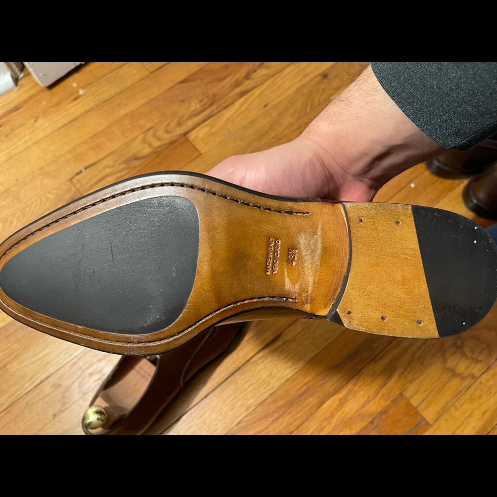 SuitSupply brown derby dress shoes size 10.5 US